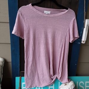 Anthropologie Mauve Short Sleeve Tee